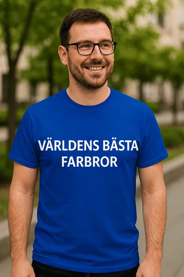 Rolig t-shirt Världens bästa farbror