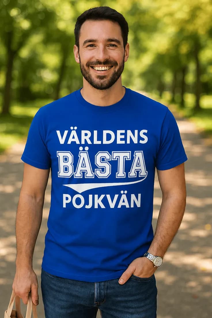 Rolig t-shirt Världens bästa pojkvän