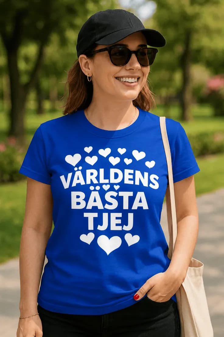 Rolig t-shirt Världens bästa tjej | VÄRLDENS BÄSTA TJEJ