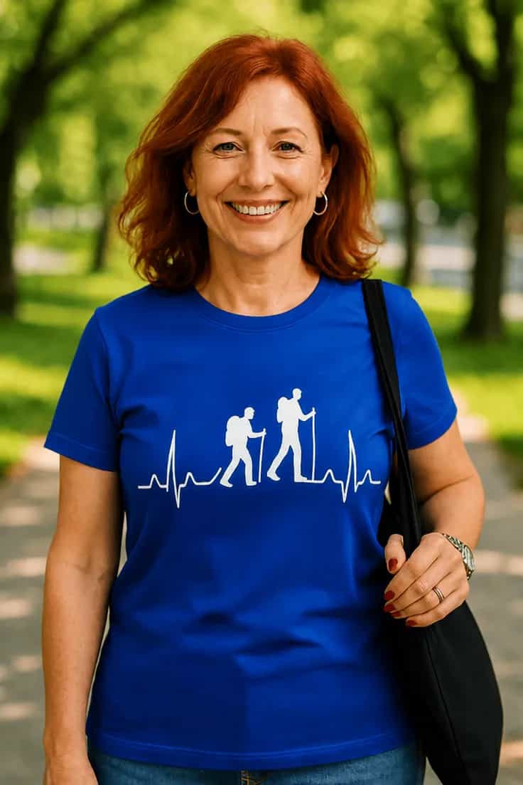 Rolig t-shirt Vandring – kul present för vandrare