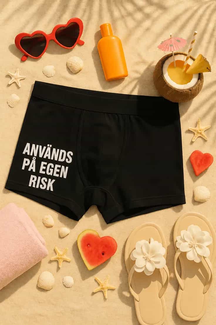 Roliga boxershorts Används på egen risk