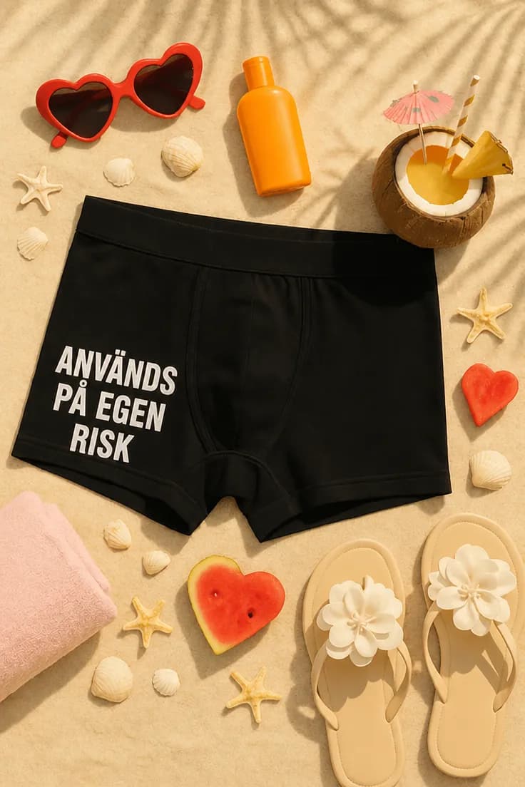 Roliga boxershorts Används på egen risk