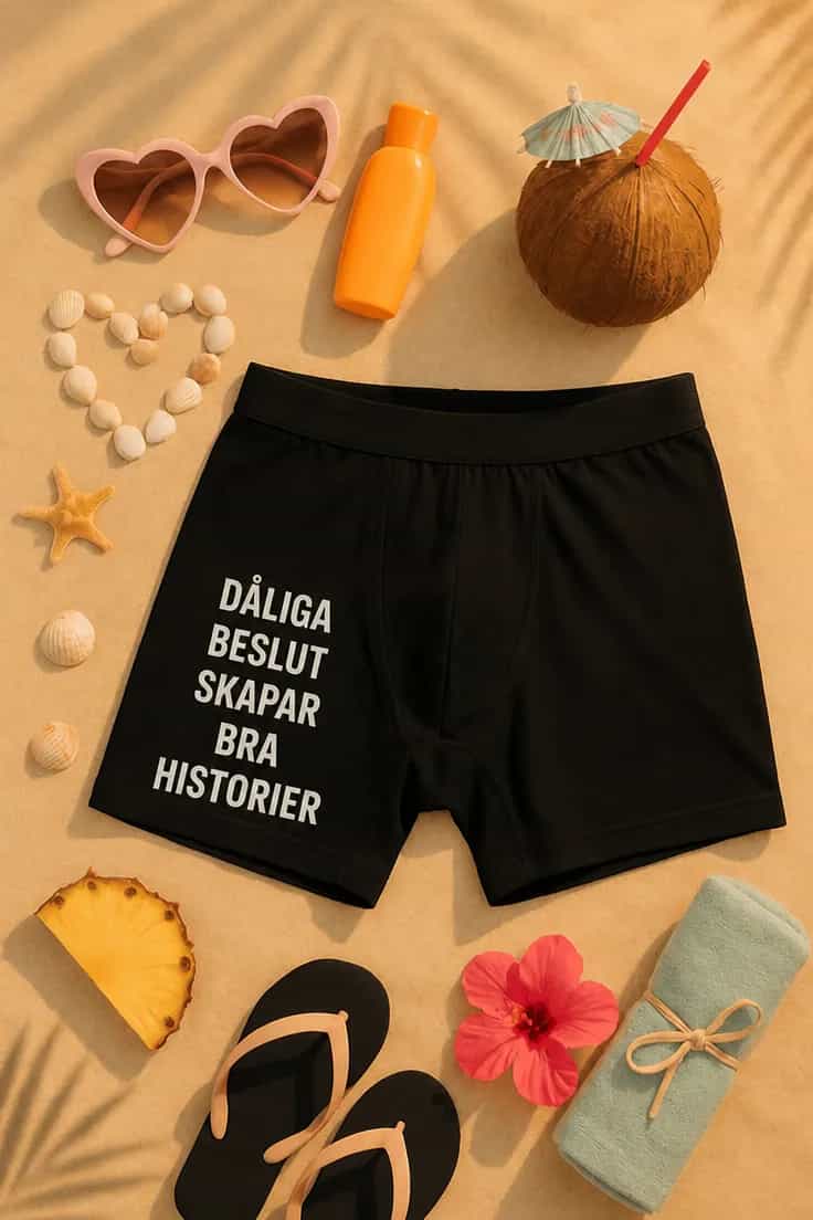 Roliga boxershorts Dåliga beslut bra historier