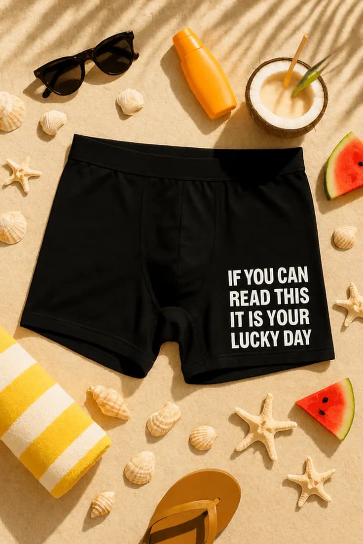Roliga boxershorts Din turdag – IF YOU CAN READ THIS