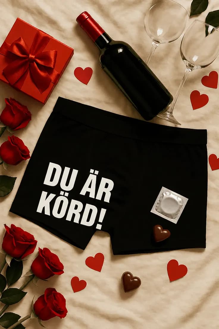 Roliga boxershorts Du är körd – DU ÄR KÖRD!