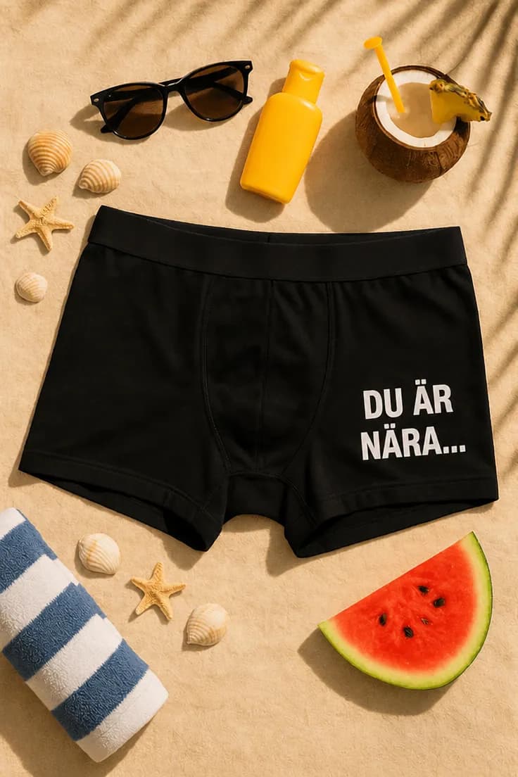 Roliga boxershorts Du är nära. DU ÄR NÄRA....