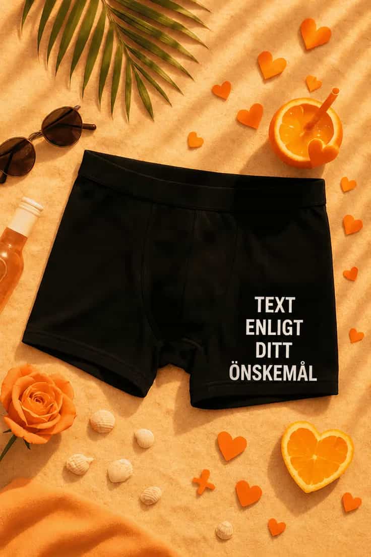 Roliga boxershorts egen text – TEXT ENLIGT DITT ÖNSKEMÅL