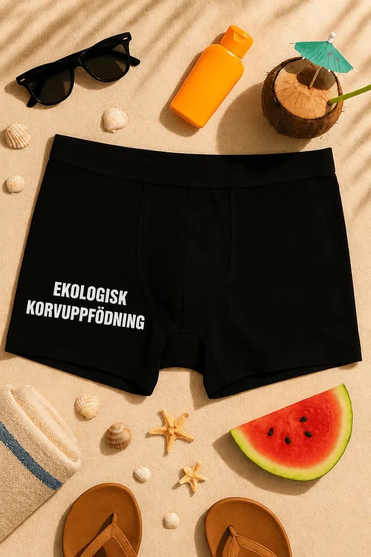 Roliga boxershorts EKOLOGISK KORVUPPFÖDNING
