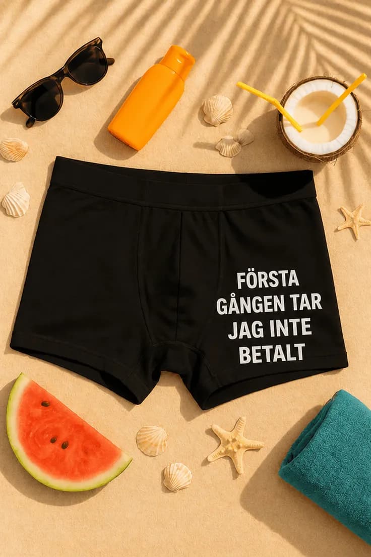 Roliga boxershorts Första gången gratis