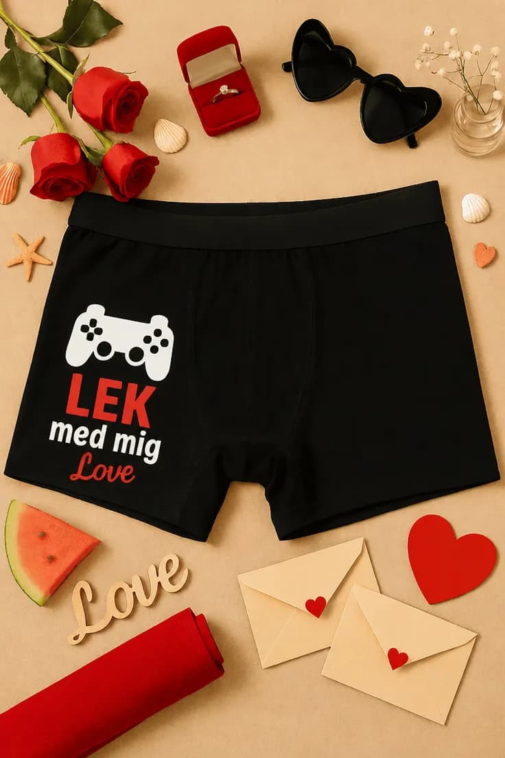 Roliga boxershorts Lek med mig – LEK med mig Love