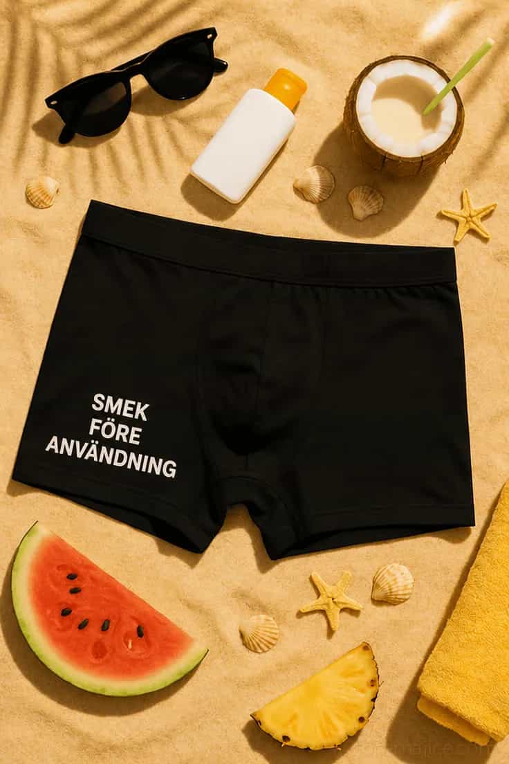 Roliga boxershorts Smek före användning
