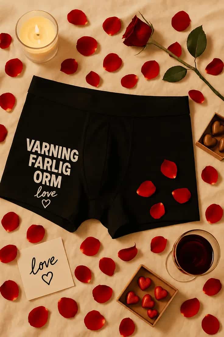 Roliga boxershorts Varning farlig orm | love
