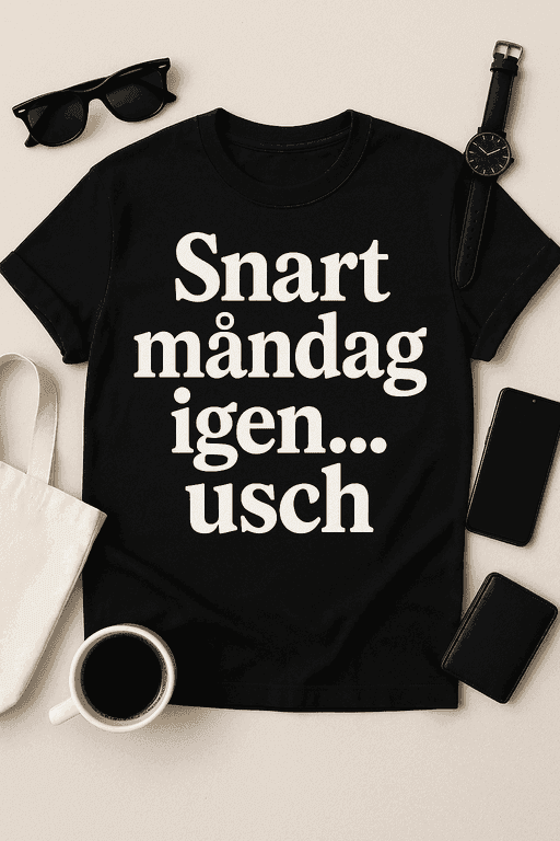 Snart måndag igen… usch - Rolig T-shirt
