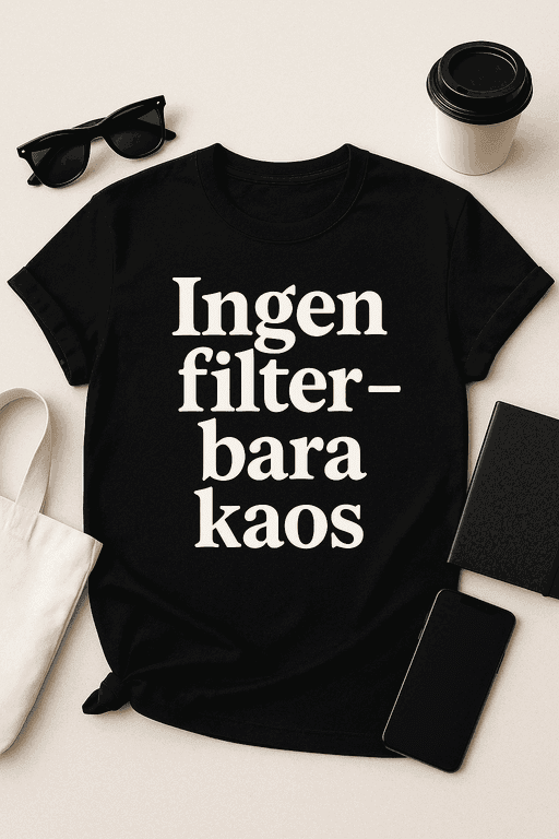 T-shirt - Ingen filter, bara kaos