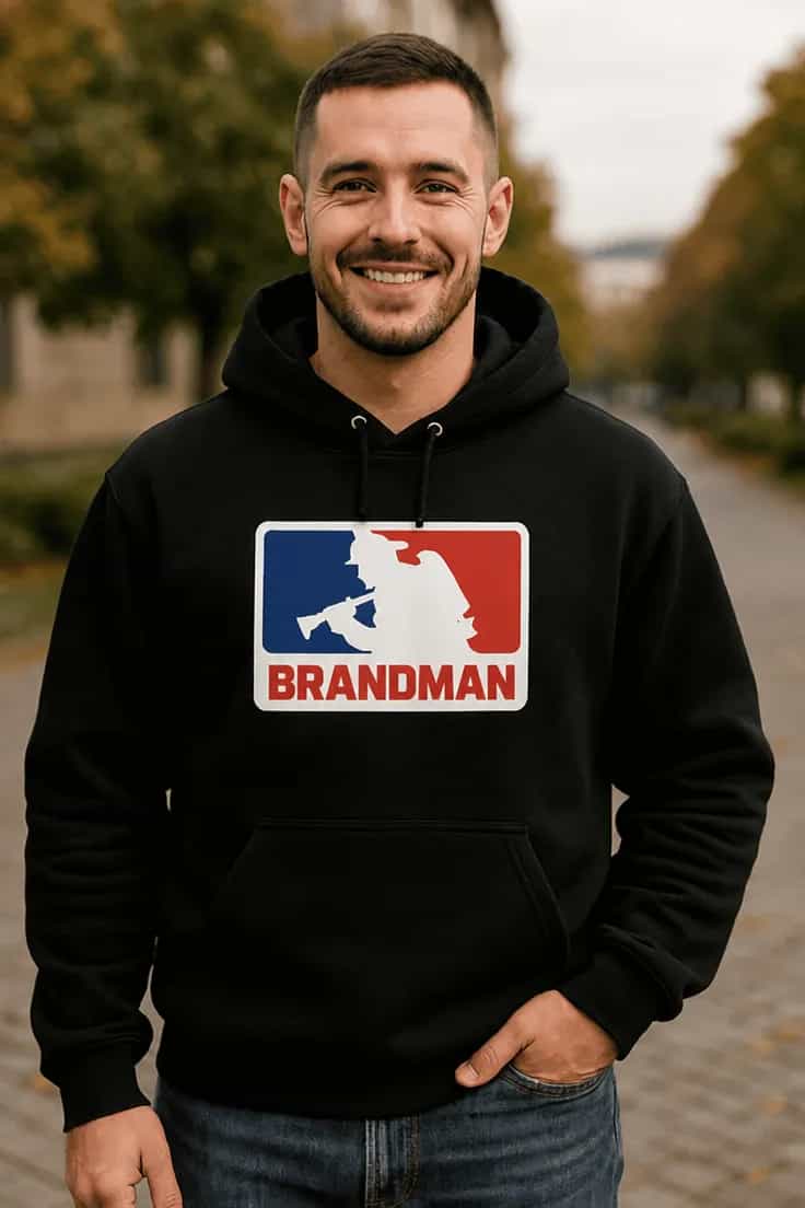 Tröja brandman med färgad logga – BRANDMAN