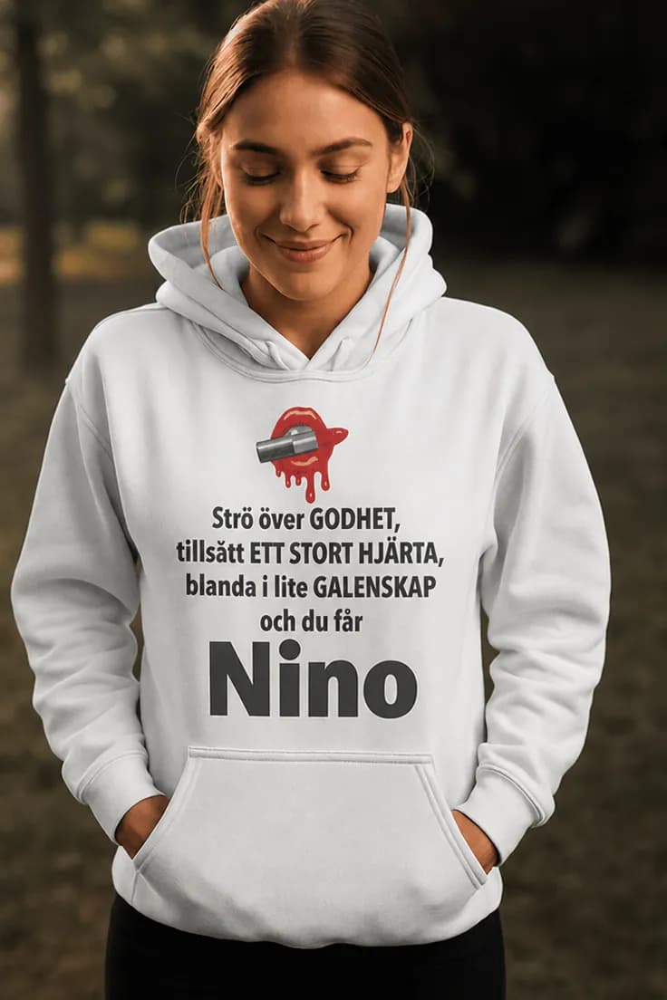 Tröja Godhet med namn – Strö över GODHET,