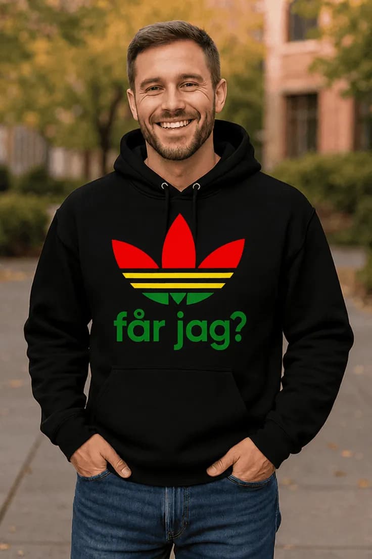 Tröja Rasta får jag? rolig present t-shirt