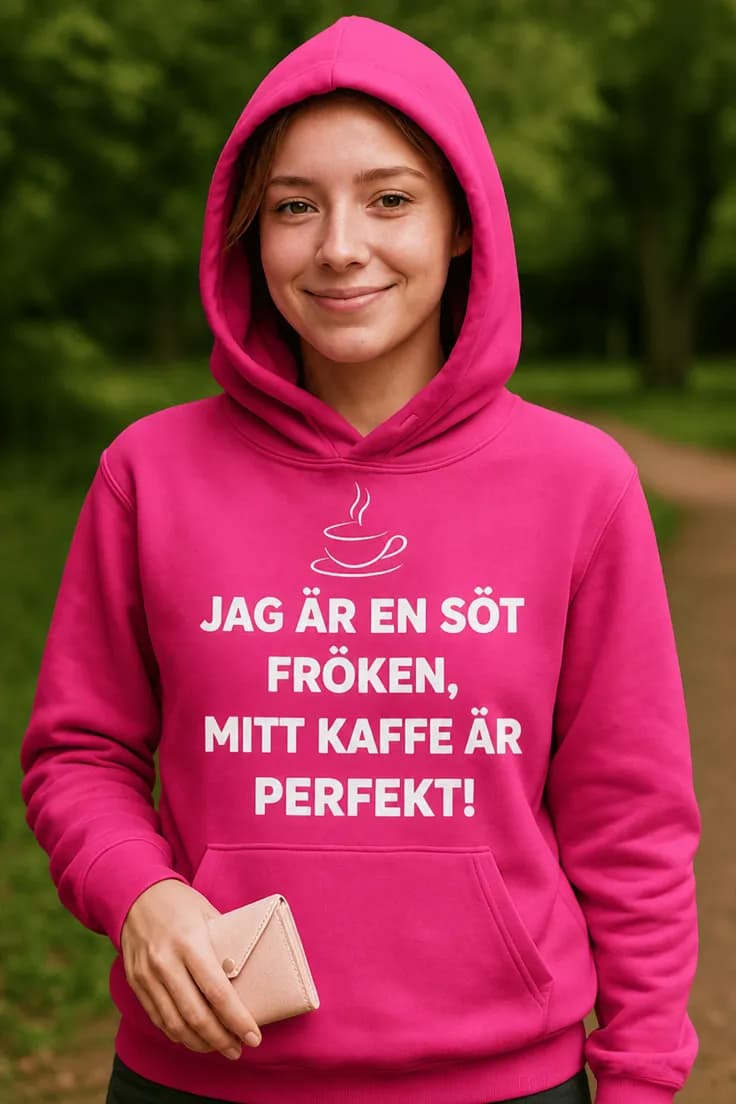 Tröja Söt fröken kaffe perfekt – JAG ÄR EN SÖT