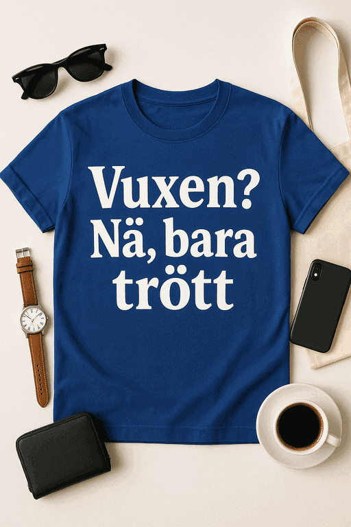Vuxen? Nä, bara trött - T-shirt