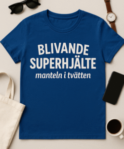 Blivande superhjälte – manteln i tvätten