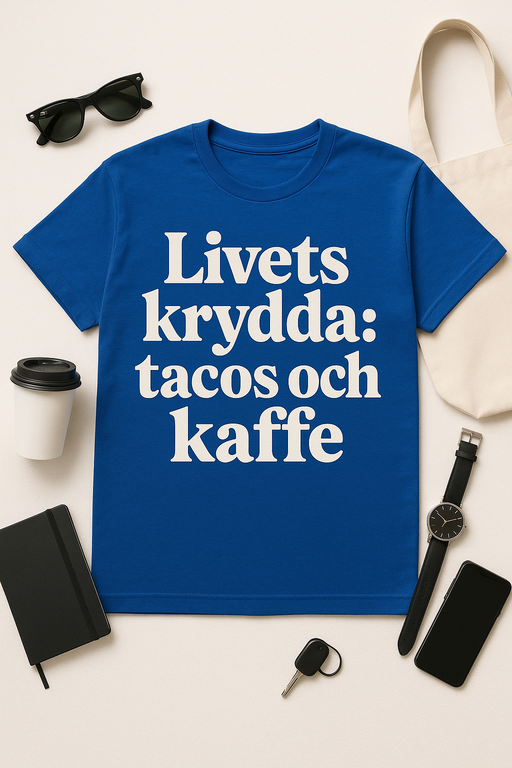 Livets krydda: tacos och kaffe T-shirt
