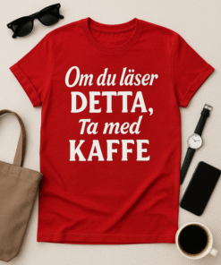 Om du läser detta, ta med kaffe - T-shirt