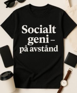 Socialt geni – på avstånd T-shirt