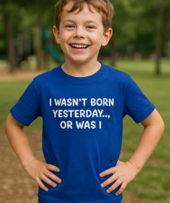 I WASN’T BORN YESTERDAY.., OR WAS I - T-shirt