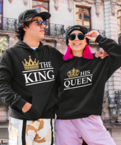 THE KING / HIS QUEEN - Huvtröja (parset)