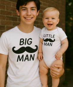 BIG MAN - LITTLE MAN - Babybody och T-shirt
