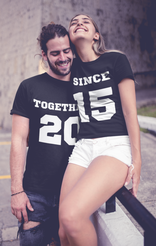 Together Since (valfritt årtal) - T-shirt (2-pack)