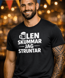 Rolig t-shirt – ÖLEN SKUMMAR JAG STRUNTAR