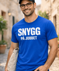 Rolig t-shirt – SNYGG PÅ JOBBET