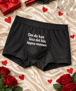 Herrboxershorts – Om du kan läsa det här, öppna munnen