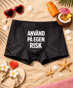 Herrboxershorts – Använd på egen risk