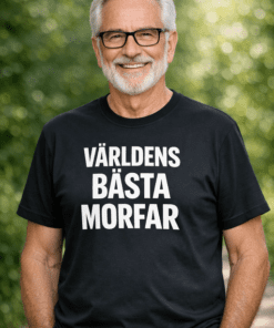 Rolig t-shirt VÄRLDENS BÄSTA MORFAR