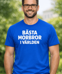 Rolig t-shirt "BÄSTA MORBROR I VÄRLDEN"
