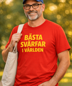 Rolig t-shirt BÄSTA SVÄRFAR I VÄRLDEN