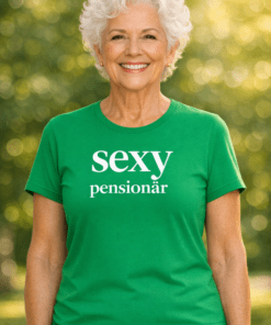 Rolig t-shirt SEXY pensionär